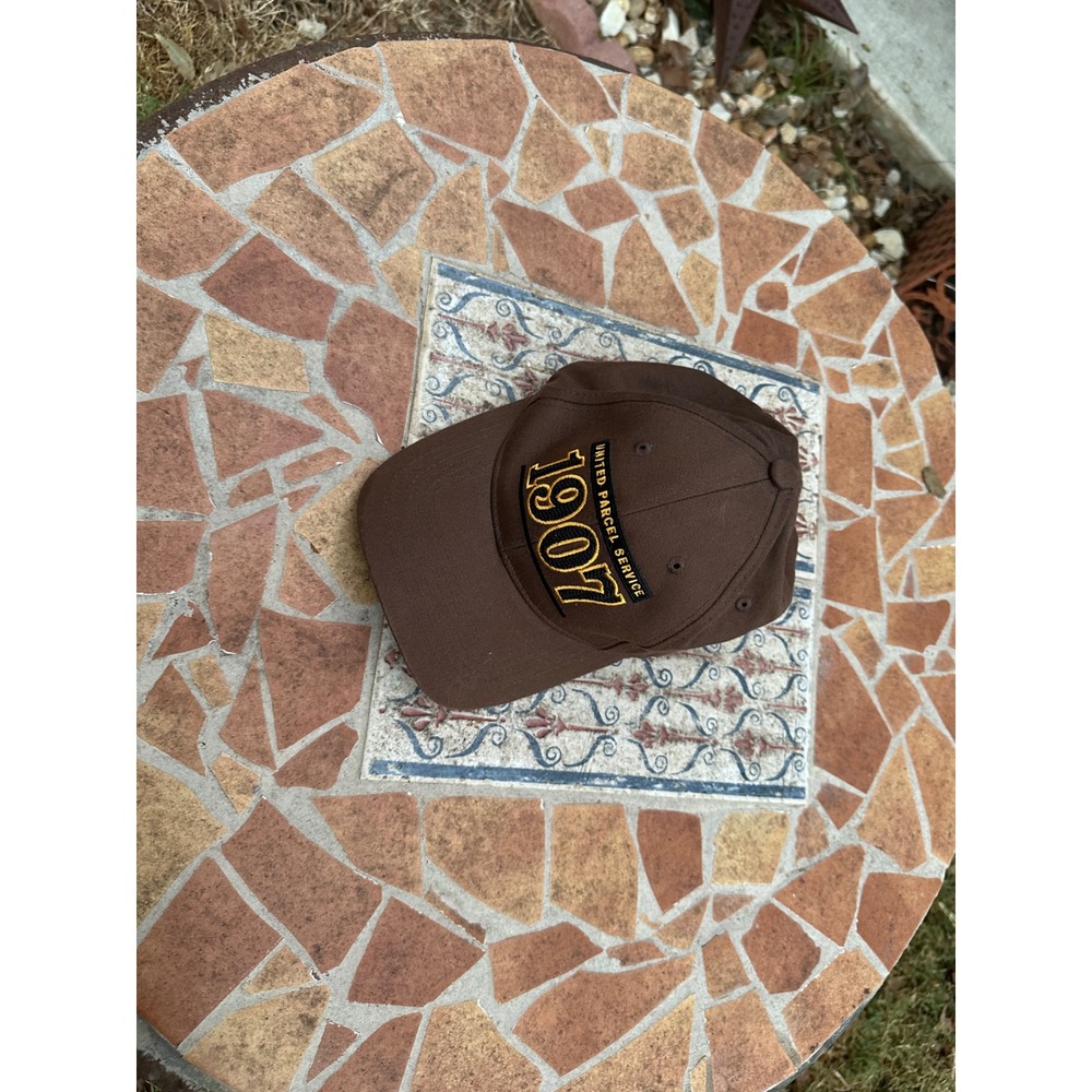 UPS United Parcel Service 1907 Embroidered Brown Cotton Baseball Cap Hat OSFM